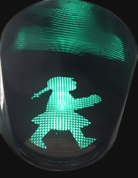 Ampelfrau in Dresden